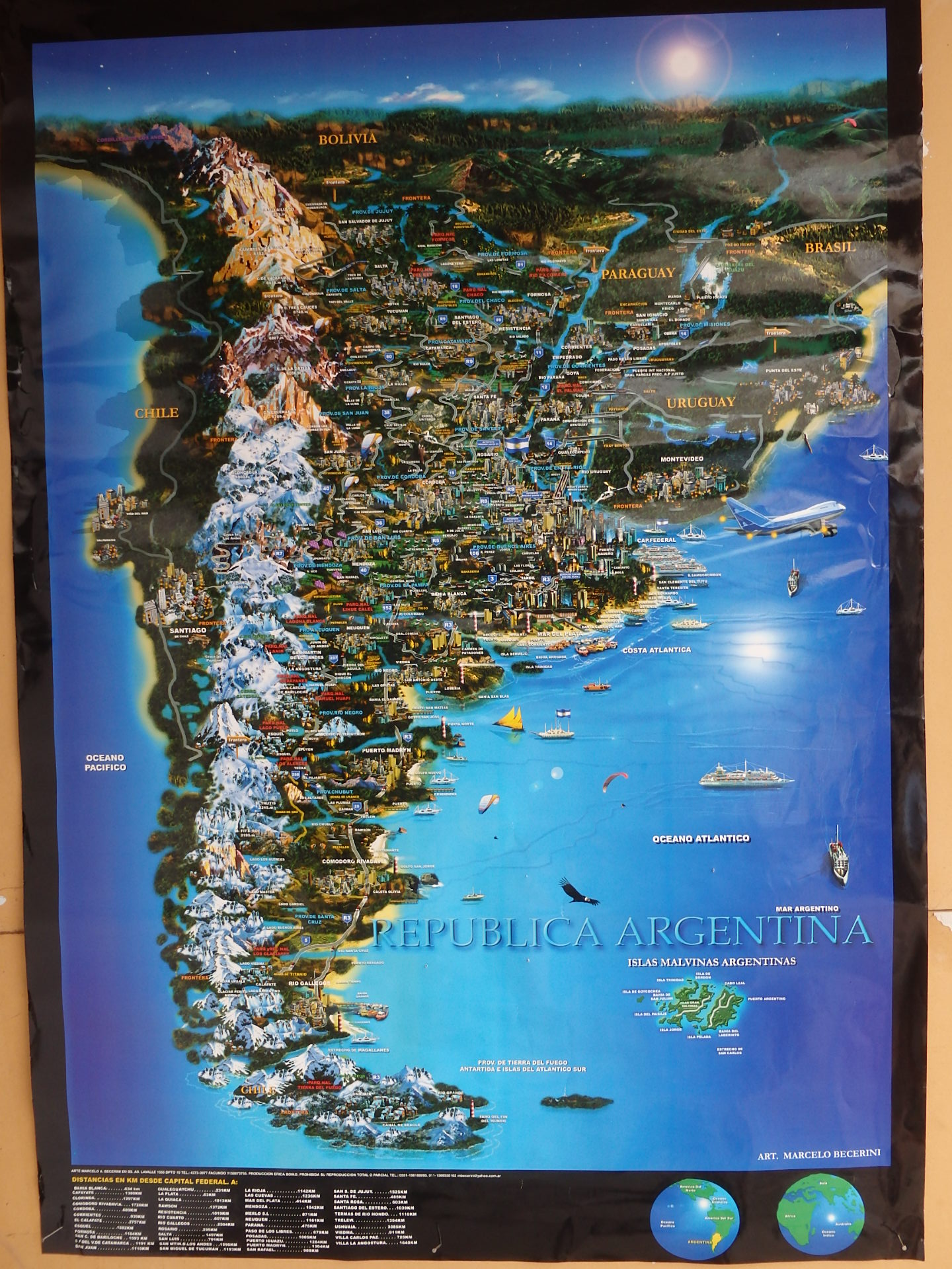Argentina Ministry of Tourism's Map.